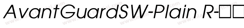 AvantGuardSW-Plain R字体转换